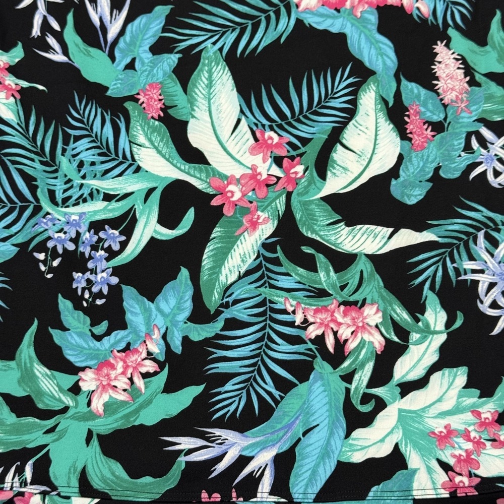 Tommy Bahama Golf 1/4 Zip Hawaiian Floral Dress Tropical Multicolor Women Medium - Picture 3 of 13